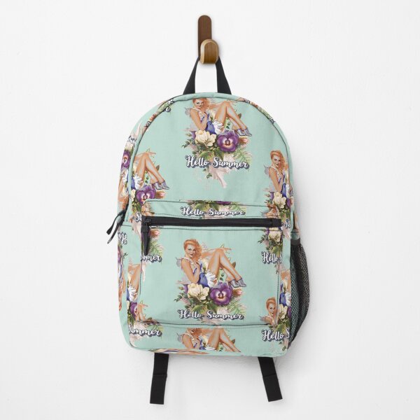 Item preview, Pretty Hello Summer Cute Retro Girl Flower Design designed and sold by TrulyEpoque.