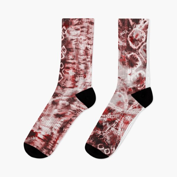 Item preview, Red Summer Tie Dye Batik Wax Tie Die Print designed and sold by paperandfrill.