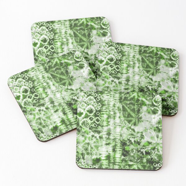 Artikelvorschau, Grüner Sommer-Batik-Batik-Wachs-Krawattendruck entworfen und verkauft von paperandfrill.