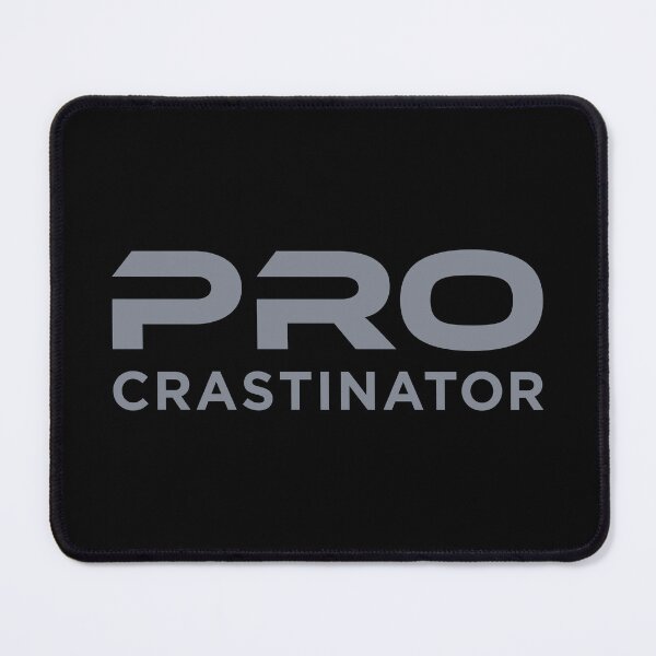 Item preview, Procrastinator (Grey on Black) designed and sold by STUDIO-72.