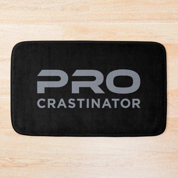 Item preview, Procrastinator (Grey on Black) designed and sold by STUDIO-72.