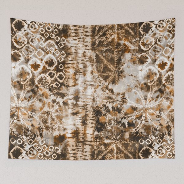 Item preview, Peach Summer Tie Dye Batik Wax Tie Die Print designed and sold by paperandfrill.