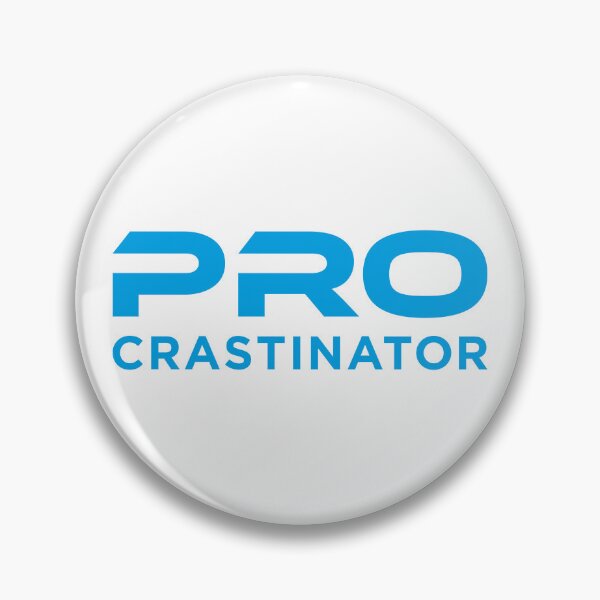 Item preview, Procrastinator (Light Blue on White) designed and sold by STUDIO-72.