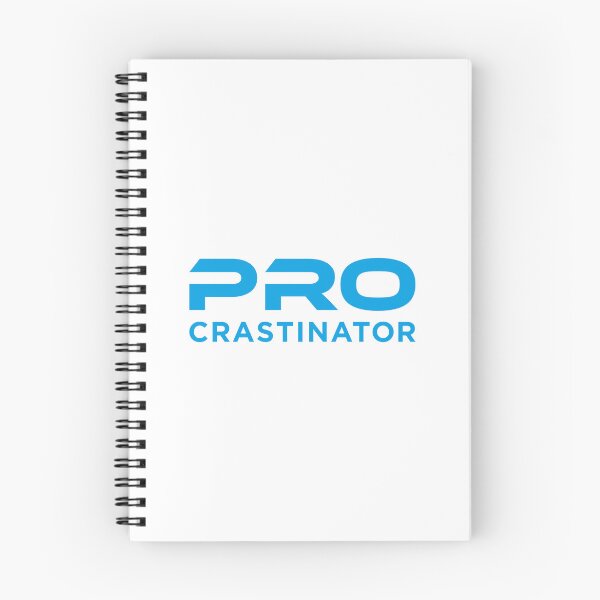 Item preview, Procrastinator (Light Blue on White) designed and sold by STUDIO-72.