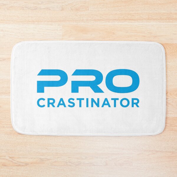 Item preview, Procrastinator (Light Blue on White) designed and sold by STUDIO-72.
