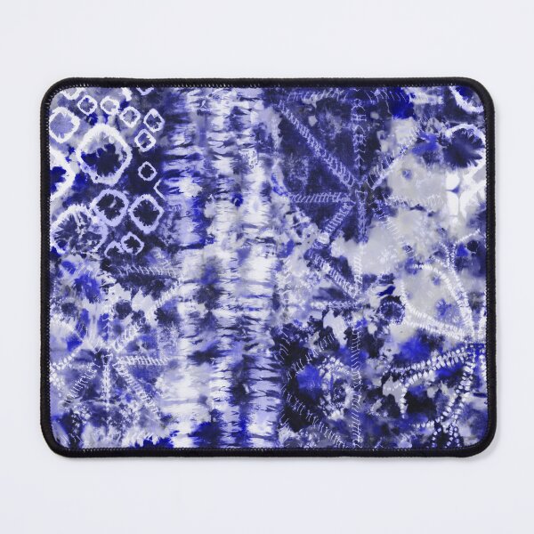 Item preview, Blue Summer Tie Dye Batik Wax Tie Die Print designed and sold by paperandfrill.