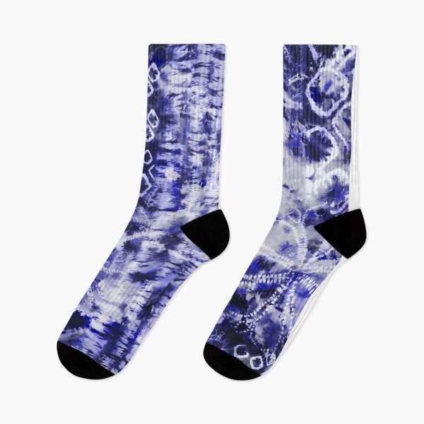 Item preview, Blue Summer Tie Dye Batik Wax Tie Die Print designed and sold by paperandfrill.
