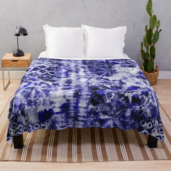 Item preview, Azul Verano Tie Dye Batik Wax Tie Die Print designed and sold by paperandfrill.