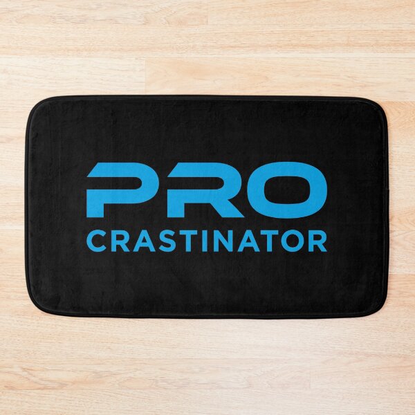 Item preview, Procrastinator (Light Blue on Black) designed and sold by STUDIO-72.