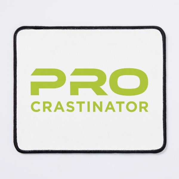 Item preview, Procrastinator (Light Green on White) designed and sold by STUDIO-72.