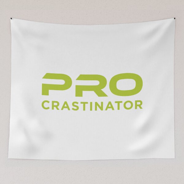 Item preview, Procrastinator (Light Green on White) designed and sold by STUDIO-72.