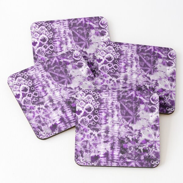 Artikelvorschau, Lila Sommer Tie Dye Batik Wax Tie sterben Druck entworfen und verkauft von paperandfrill.