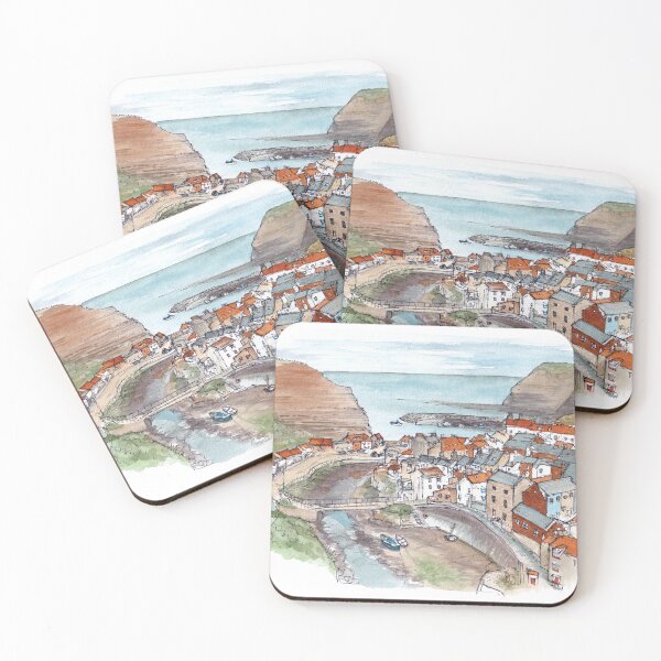 Item preview, Staithes Watercolour designed and sold by Tom Napper Design.