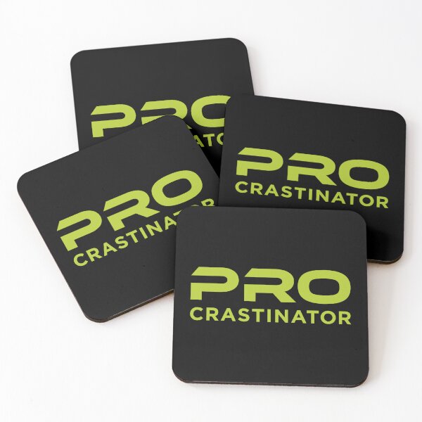 Item preview, Procrastinator (Light Green on Black) designed and sold by STUDIO-72.