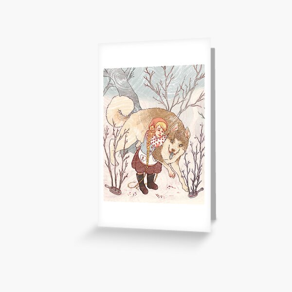 The Little Snow Girl Greeting Card