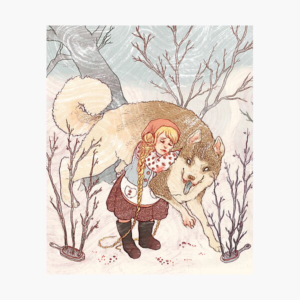 The Little Snow Girl Photographic Print