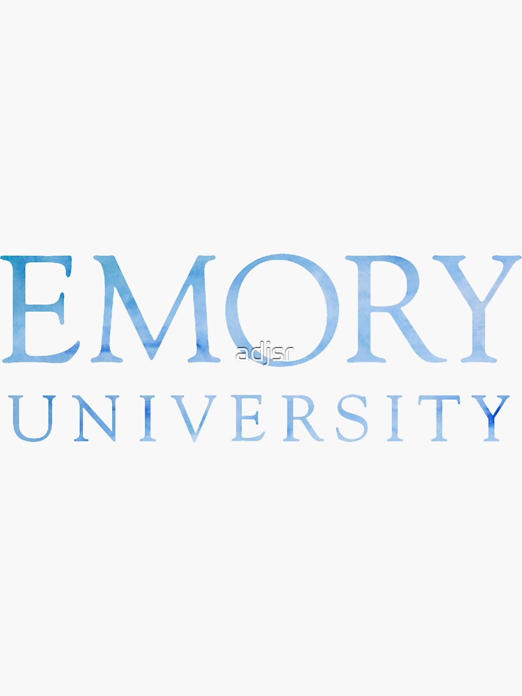 "Emory University" Sticker for Sale by adjsr Redbubble