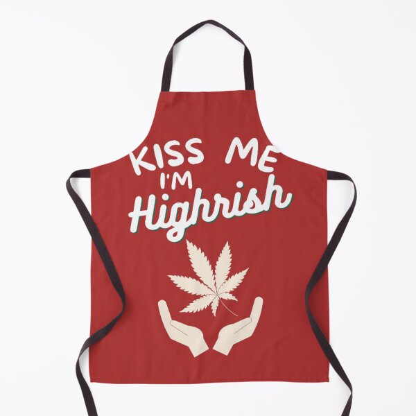 Item preview, Kiss Me Im Highrish Weed Stoner Kiss Me Funny designed and sold by BestDesignbySof.