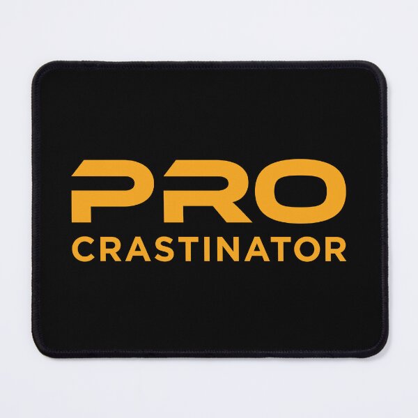 Item preview, Procrastinator (Orange on Black) designed and sold by STUDIO-72.