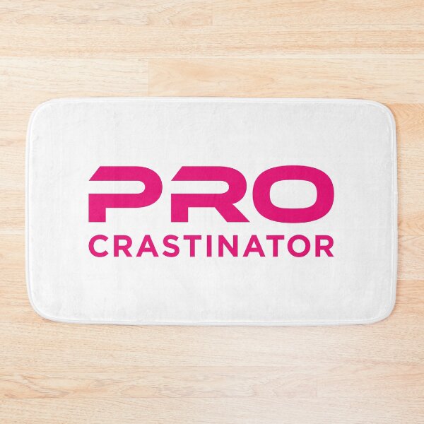 Item preview, Procrastinator (Pink on White) designed and sold by STUDIO-72.