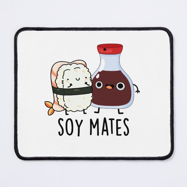 Item preview, Soy Mates Funny Soy Sauce Puns  designed and sold by punnybone.