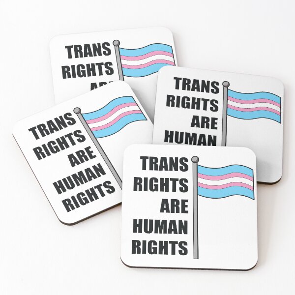 Item preview, Trans Rights Are Human Rights (Flag Colors) designed and sold by TheTransStyle.