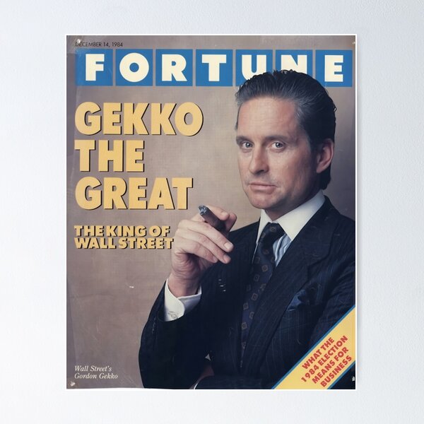 Item preview, Gordon Gekko Fortune Magazine designed and sold by hartleyaron.
