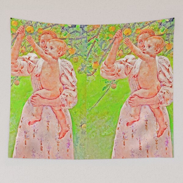 Item preview, Baby reaching for an apple by Mary Cassatt designed and sold by CristalleLisa.