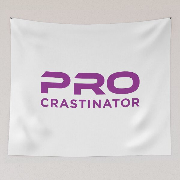 Item preview, Procrastinator (Purple on White) designed and sold by STUDIO-72.