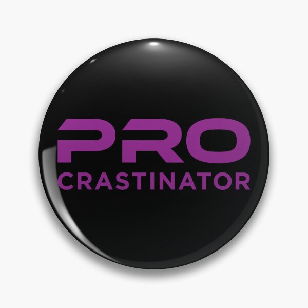 Item preview, Procrastinator (Purple on Black) designed and sold by STUDIO-72.