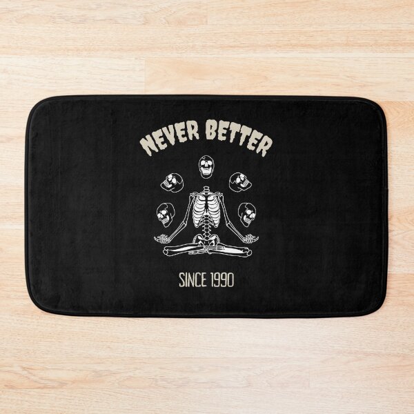 Item preview, Never Better Namaste Skeleton Design designed and sold by ThisIsMugLife.