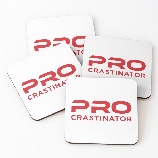 Item preview, Procrastinator (Red on White) designed and sold by STUDIO-72.