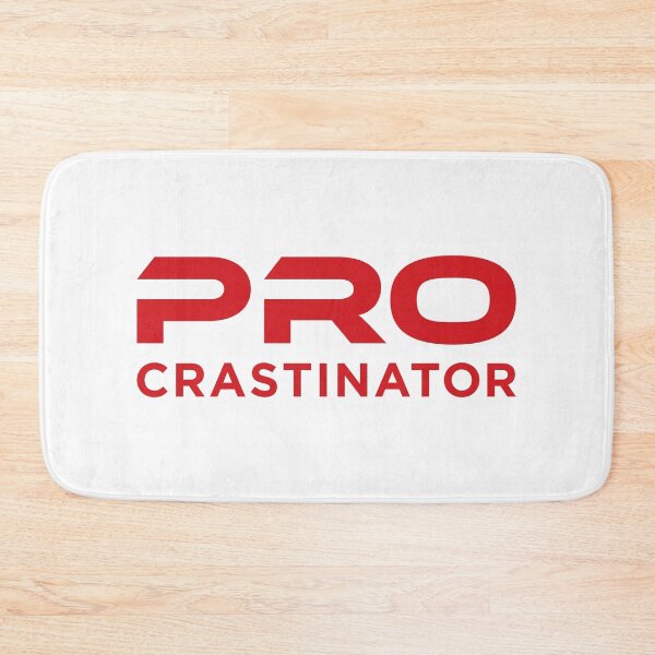 Item preview, Procrastinator (Red on White) designed and sold by STUDIO-72.
