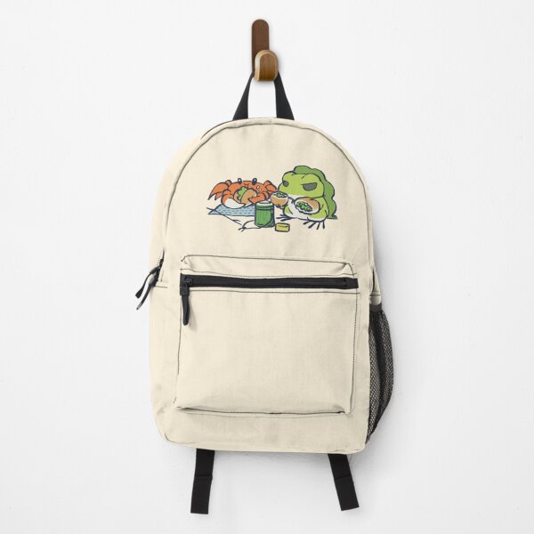 Item preview, I draw traveling frog and crab eating their picnic lunch / tabi kaeru designed and sold by RansRoom.