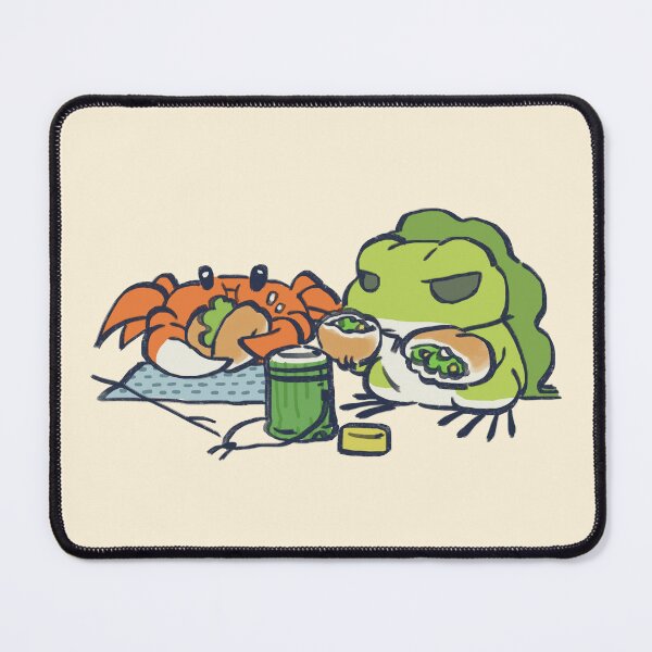 Item preview, I draw traveling frog and crab eating their picnic lunch / tabi kaeru designed and sold by RansRoom.