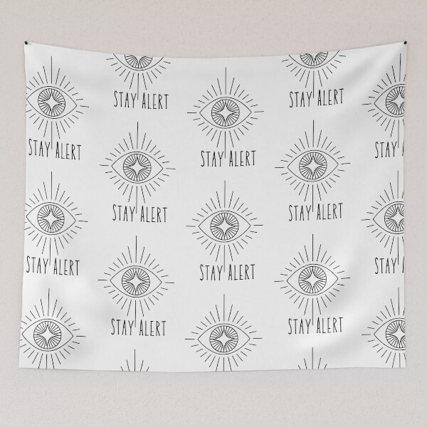 Item preview, Stay Alert (black text) designed and sold by pinkypingu.