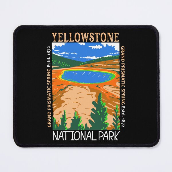 Item preview, Yellowstone National Park Grand Prismatic Spring Distressed designed and sold by KrisSidDesigns.