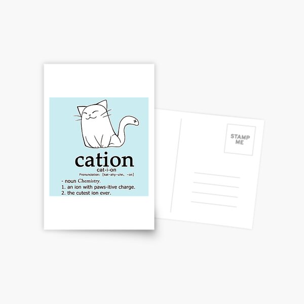 Artikel-Vorschau von Cat-Ion Science Wortspiele, designt und verkauft von linkitty.