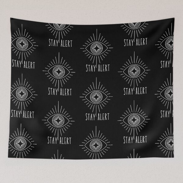 Item preview, Stay Alert (white text) designed and sold by pinkypingu.