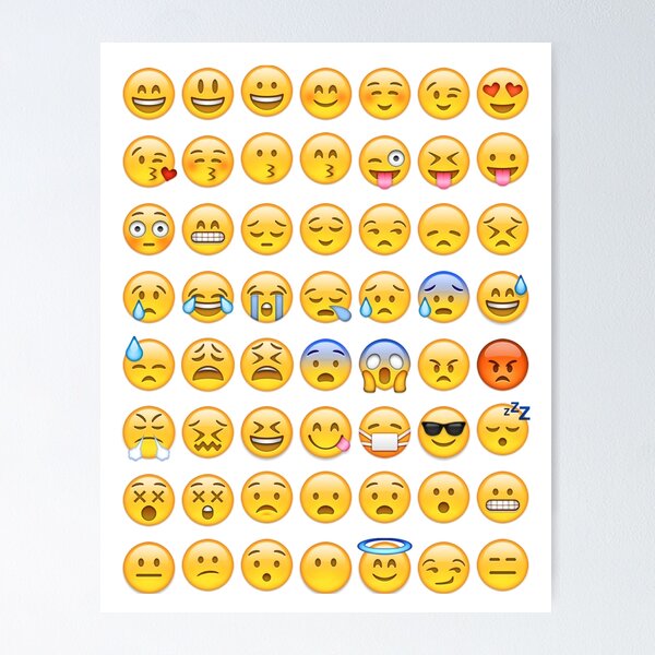 Sheesh Emoji Poster – Realistic Emojis