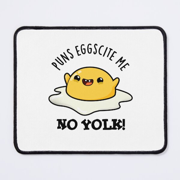 Item preview, Puns Egg-cite Me No Yolk Funny Fried Egg Puns  designed and sold by punnybone.