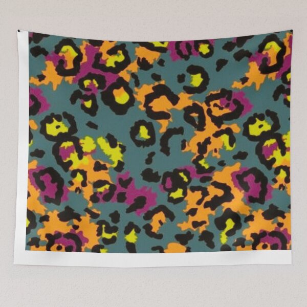 Item preview, Funky and quirky Orange, pink and yellow leopard Pattern. designed and sold by FishEagle.