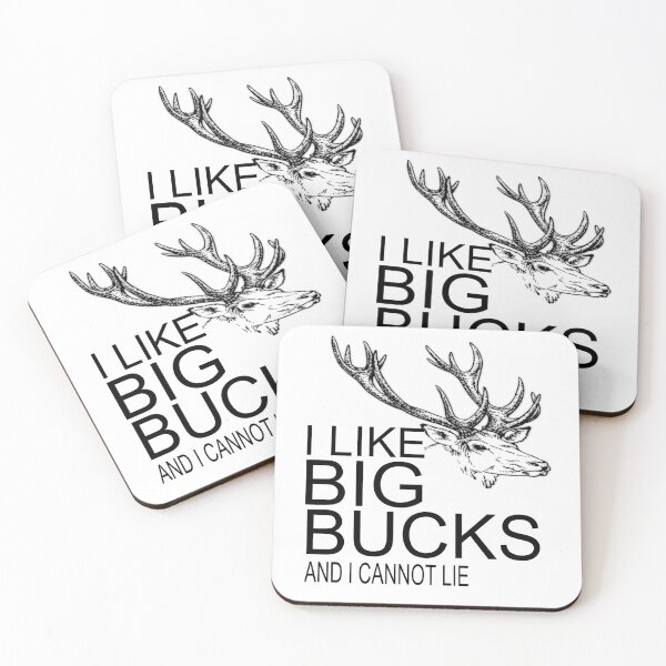 Item preview, I Like Big Bucks and I Cannot Lie Deer Hunter Funny Hunting Outdoors Hunting Season Deer Season designed and sold by CarantinedChaos.