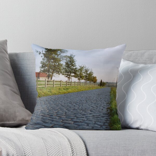 Item preview, paving sett road  in autumnal sunlight designed and sold by FotoMahieu.