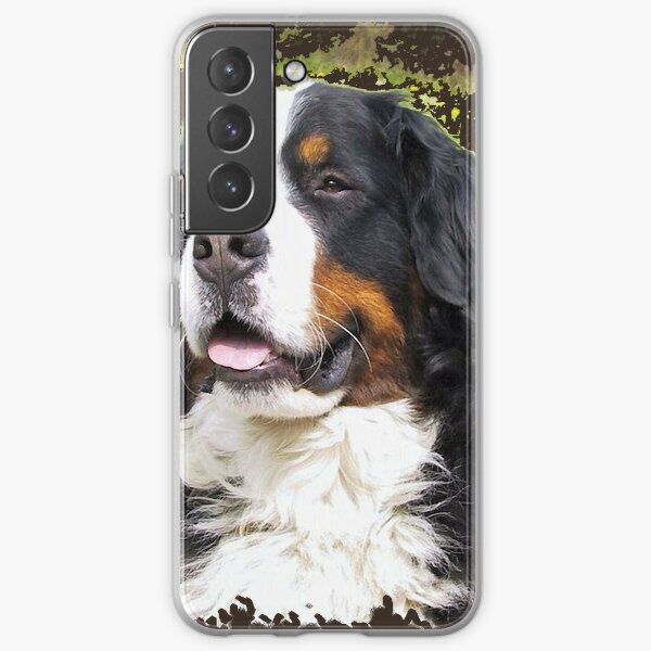 Bernese mountain dog portrait Samsung Galaxy Soft Case