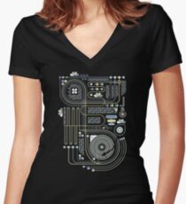 Circuit 02 Women's Fitted V-Neck T-Shirt
