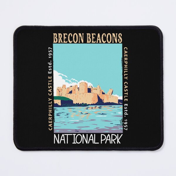 Item preview, Brecon Beacons Caerphilly Castle National Park Distressed designed and sold by KrisSidDesigns.