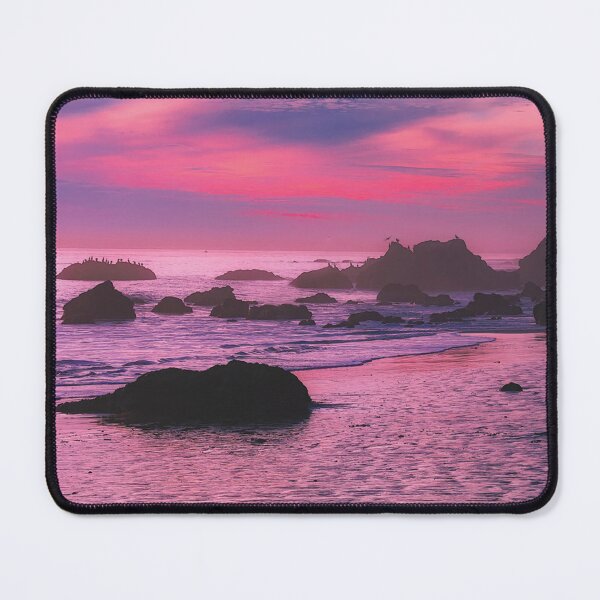 Item preview, Pink and purple beach - Watercolor Painting 2 designed and sold by Unaiza Khalid.