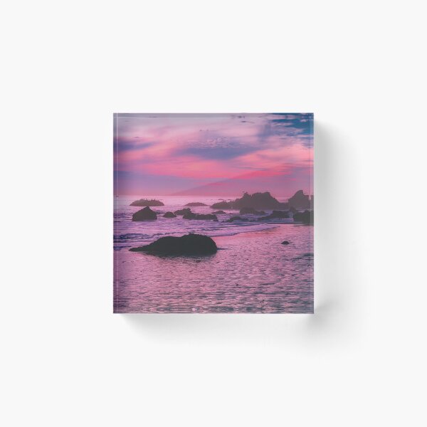 Item preview, Pink and purple beach - Watercolor Painting 2 designed and sold by Unaiza Khalid.