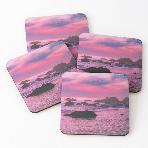 Item preview, Pink and purple beach - Watercolor Painting 2 designed and sold by Unaiza Khalid.